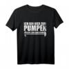 Ich bin hier zum Pumpen, nicht zum Quatschen - Lustiges Fitness Spruch T-Shirt für Kraftsportler & Fitnessliebhaber