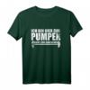 Ich bin hier zum Pumpen, nicht zum Quatschen - Lustiges Fitness Spruch T-Shirt für Kraftsportler & Fitnessliebhaber