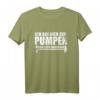 Ich bin hier zum Pumpen, nicht zum Quatschen - Lustiges Fitness Spruch T-Shirt für Kraftsportler & Fitnessliebhaber