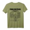 Männer Problemlösung - Prozessdiagramm lustiges Sprüche T-Shirt | Geschenk für Ingenieure, Ärzte, Mathematiker & Nerds