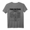 Männer Problemlösung - Prozessdiagramm lustiges Sprüche T-Shirt | Geschenk für Ingenieure, Ärzte, Mathematiker & Nerds