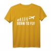 Evolution Flugzeug Pilot T-Shirt  Lustiges Airbus & Airline Motiv als Geschenk für Flugzeugliebhaber & angehende Piloten