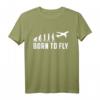 Evolution Flugzeug Pilot T-Shirt  Lustiges Airbus & Airline Motiv als Geschenk für Flugzeugliebhaber & angehende Piloten
