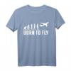 Evolution Flugzeug Pilot T-Shirt  Lustiges Airbus & Airline Motiv als Geschenk für Flugzeugliebhaber & angehende Piloten