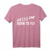 Evolution Flugzeug Pilot T-Shirt  Lustiges Airbus & Airline Motiv als Geschenk für Flugzeugliebhaber & angehende Piloten