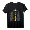 Pilot & Flugzeug phonetisches Alphabet Geschenk Flughafen T-Shirt  Perfekt für Flugzeugfans, Piloten & Flughafenliebhaber