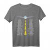 Pilot & Flugzeug phonetisches Alphabet Geschenk Flughafen T-Shirt  Perfekt für Flugzeugfans, Piloten & Flughafenliebhaber