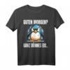 Guten Morgen? Ganz Dünnes Eis Pinguin Spruch T-Shirt  Lustiges Motiv für Morgenmuffel, Frühaufsteher & Büroalltag