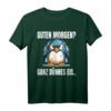 Guten Morgen? Ganz Dünnes Eis Pinguin Spruch T-Shirt  Lustiges Motiv für Morgenmuffel, Frühaufsteher & Büroalltag