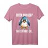 Guten Morgen? Ganz Dünnes Eis Pinguin Spruch T-Shirt  Lustiges Motiv für Morgenmuffel, Frühaufsteher & Büroalltag
