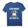 Guten Morgen? Ganz Dünnes Eis Pinguin Spruch T-Shirt  Lustiges Motiv für Morgenmuffel, Frühaufsteher & Büroalltag