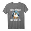 Guten Morgen? Ganz Dünnes Eis Pinguin Spruch T-Shirt  Lustiges Motiv für Morgenmuffel, Frühaufsteher & Büroalltag