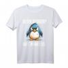 Guten Morgen? Ganz Dünnes Eis Pinguin Spruch T-Shirt  Lustiges Motiv für Morgenmuffel, Frühaufsteher & Büroalltag