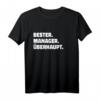 Herren Bester Manager Überhaupt - Lustiges Beruf T-Shirt für Arbeit, Chef & Kollegen