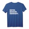 Herren Bester Manager Überhaupt - Lustiges Beruf T-Shirt für Arbeit, Chef & Kollegen