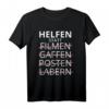 Rettungsdienst Helfen statt Filmen Gaffen T-Shirt  Cooles Spruch-Shirt für Feuerwehr, Polizei & Rettungsdiensthelfer