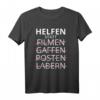 Rettungsdienst Helfen statt Filmen Gaffen T-Shirt  Cooles Spruch-Shirt für Feuerwehr, Polizei & Rettungsdiensthelfer