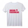 Jugendfeuerwehr T-Shirt mit Schriftzug  Klassisch geschnittenes Feuerwehr T-Shirt für junge Helfer und Nachwuchs