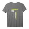 Feuerwehr 112% Einsatz Kameradschaft T-Shirt - Lustiges Geschenk für Feuerwehrmänner, -frauen, Helfer & Freunde zu Ostern, Geburtstag, Muttertag & Weihnachten