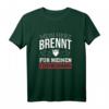 Herz Brennt Für Feuerwehrfrau T-Shirt - Lustiges Geschenk für Feuerwehrfrauen, Freundinnen & Partner im Rettungsdienst zum Valentinstag