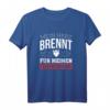 Herz Brennt Für Feuerwehrfrau T-Shirt - Lustiges Geschenk für Feuerwehrfrauen, Freundinnen & Partner im Rettungsdienst zum Valentinstag