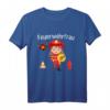 Kinder Feuerwehrfrau Mädchen Freiwillige Feuerwehr T-Shirt  Perfekt als Geburtstagsgeschenk für Feuerwehrbegeisterte Kinder