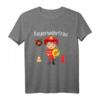 Kinder Feuerwehrfrau Mädchen Freiwillige Feuerwehr T-Shirt  Perfekt als Geburtstagsgeschenk für Feuerwehrbegeisterte Kinder