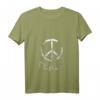 Damen Friedenszeichen T-Shirt zum HapBunny mit V-Ausschnitt  Stylisches Geschenk für Frauen