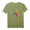 Love Peace Hands T-Shirt mit Regenbogen Herz für Gleichheit, Pride & Stolz  Klassisch geschnitten, doppelt genähter Saum