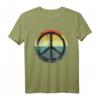 Retro Vintage Friedenszeichen T-Shirt - Disco Outfits für 70er, 80er & 60er Partys, ideales Kostüm und Geschenk