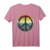 Retro Vintage Friedenszeichen T-Shirt - Disco Outfits für 70er, 80er & 60er Partys, ideales Kostüm und Geschenk