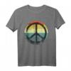 Retro Vintage Friedenszeichen T-Shirt - Disco Outfits für 70er, 80er & 60er Partys, ideales Kostüm und Geschenk