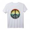 Retro Vintage Friedenszeichen T-Shirt - Disco Outfits für 70er, 80er & 60er Partys, ideales Kostüm und Geschenk
