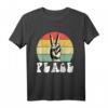 Friedenszeichen Finger Liebe Frieden T-Shirt  Hippie-Design für Friedensliebhaber, Woodstock-Fans & als Geschenk für Jubiläen & Feiertage