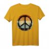 Retro Friedenszeichen T-Shirt - Vintage Look für 60er, 70er, 80er Partys, Halloween & Geburtstagsgeschenke