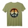 Retro Friedenszeichen T-Shirt - Vintage Look für 60er, 70er, 80er Partys, Halloween & Geburtstagsgeschenke