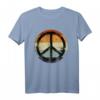 Retro Friedenszeichen T-Shirt - Vintage Look für 60er, 70er, 80er Partys, Halloween & Geburtstagsgeschenke