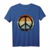 Retro Friedenszeichen T-Shirt - Vintage Look für 60er, 70er, 80er Partys, Halloween & Geburtstagsgeschenke