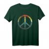 Retro Vintage Friedenszeichen T-Shirt - 70er/80er Jahre Disco Look, Kostüm für Partys, Halloween & Geschenkideen im Vintage Stil