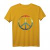 Retro Vintage Friedenszeichen T-Shirt - 70er/80er Jahre Disco Look, Kostüm für Partys, Halloween & Geschenkideen im Vintage Stil
