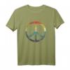 Retro Vintage Friedenszeichen T-Shirt - 70er/80er Jahre Disco Look, Kostüm für Partys, Halloween & Geschenkideen im Vintage Stil