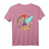 Friedenstaube Hippie Friedenszeichen T-Shirt - Retro 60er/70er Jahre Design für Weltfrieden & Friedensaktivisten
