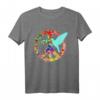 Friedenstaube Hippie Friedenszeichen T-Shirt - Retro 60er/70er Jahre Design für Weltfrieden & Friedensaktivisten