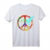 Friedenstaube Hippie Friedenszeichen T-Shirt - Retro 60er/70er Jahre Design für Weltfrieden & Friedensaktivisten