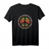 Frieden Zeichen Vintage 60er 70er Geschenk - Peace Sign T-Shirt für Hippies, Friedensliebhaber & Retro-Style Fans