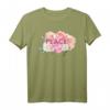 Blumiges 'Peace' Friedensdesign T-Shirt  Geschenk für Ostern, Muttertag & Geburtstag, symbolisiert Frieden in der Ukraine und weltweit