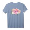 Blumiges 'Peace' Friedensdesign T-Shirt  Geschenk für Ostern, Muttertag & Geburtstag, symbolisiert Frieden in der Ukraine und weltweit