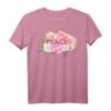 Blumiges 'Peace' Friedensdesign T-Shirt  Geschenk für Ostern, Muttertag & Geburtstag, symbolisiert Frieden in der Ukraine und weltweit