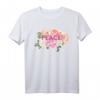 Blumiges 'Peace' Friedensdesign T-Shirt  Geschenk für Ostern, Muttertag & Geburtstag, symbolisiert Frieden in der Ukraine und weltweit