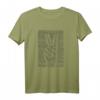 Peace Zeichen Hand Friedenssymbol T-Shirt  Retro Flower Power Motiv für Hippies, 60er/70er Jahre, Geschenk zum Geburtstag & Weihnachten